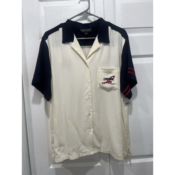 Rare Vintage 90s Bowling Cruise Line Shirt As Seen On Phoebe Buffay In Friends - Picture 2 of 14